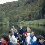 Barke auf der Lahn rudern