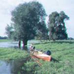 werben ruderboot am ufer