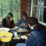 abendessen mit frischen pilzen Saimaa