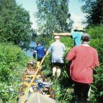 Dschungelpfad Saimaa Ruderboot