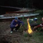 lagerfeuer am strand des Saimaa