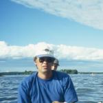 stefan auf der Ostsee im Ruderboot