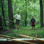 Wald im Spreewald ruderer
