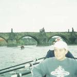 prag karlsbrücke ruderboot