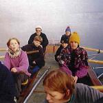 Mannschaft in der Barke