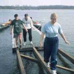 Werder Steg Ruderboot