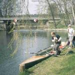 Kummersdorf an der Schleuse Ruderer
