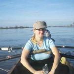 Elbe Februar Rudern