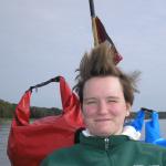 Wind auf der Elbe, Katrins Frisur haelt 17