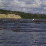 Stromschnelle Ruderboot