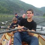 Ruderboot auf der Elbe bei Usti 06