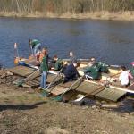 Barke am Steg in Kleinmachnow