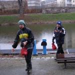 Ruderer im Regen Brandenburg 07