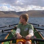 Patrick vor der Mondlandschaft