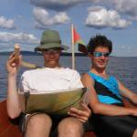 Jens Theotime am Steuer Kirchboot SP07