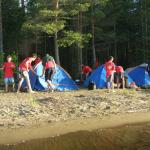 Ruderer Zeltlager am Strand SP07