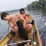 Malte Windy im Ruderboot Ly07