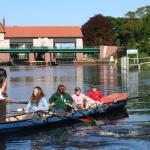 Proberudern vor der Schleuse ToT07
