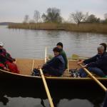 Minister Ruprecht im Kirchboot