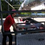 Bootsanhaenger mit Gepaeck