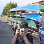 Ruderboote auf dem Anhaenger Vogalonga 08