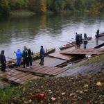Ulm Start der Ruderboote im Regen D09