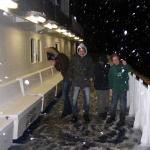 Schneesturm auf dem Oberdeck 09