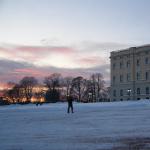 Sonnenuntergang Oslo Schloss 2009