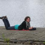 Lisa auf dem Bootssteg 09