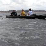 Ruderboot auf der Ostsee Warnemuende 09