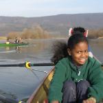 Ruderboot auf der Weser bei Porta Westafalica W09