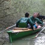 Ruderboot haengt im Hindernis fest DD10