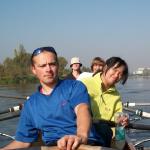 Rudermannschaft vor Prag Moldau 2010