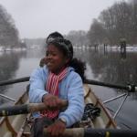 Nirina im Schnee Neujahr 2010