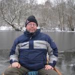 Stefan vor der Eiskante Pohlesee 2010