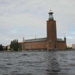 Stadhuset Stockholm vom Ruderboot aus S10