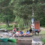 Stroemsholmskanal Ruderer machen Pause S10