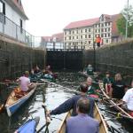 Schleuse Eschwege Ruderboote WM2010