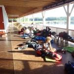 Nachtquartier im Ruderstadion von Sulkava S11BL