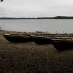 Ruderboote einsame Insel Finnland S11