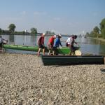 Anlegestelle Kehl auf der Kiesbank Rheinwanderfahrt 2011