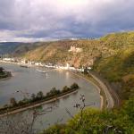 Blick von der Lorelei Rheinwanderfahrt 2011