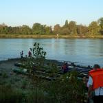 Kiesbank in Kehl Rhein 2011