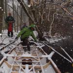 Rueckweg im Schneesturm Advent 2012