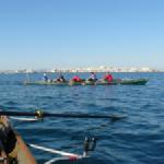 Carnon Ruderboote auf dem Mittelmeer Camargue 2012
