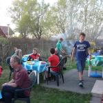 Abendessen Dombori Donau 2012