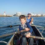 Ruderboot vor Le Grau du Roi 2012