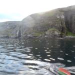 Klippen kurz vor dem Mageroyasund