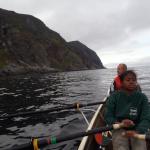 Ruderboot vor der Steilkueste von Mageroya 2012