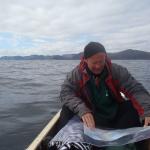 Uwe liest Karte Porsangenfjord 2012